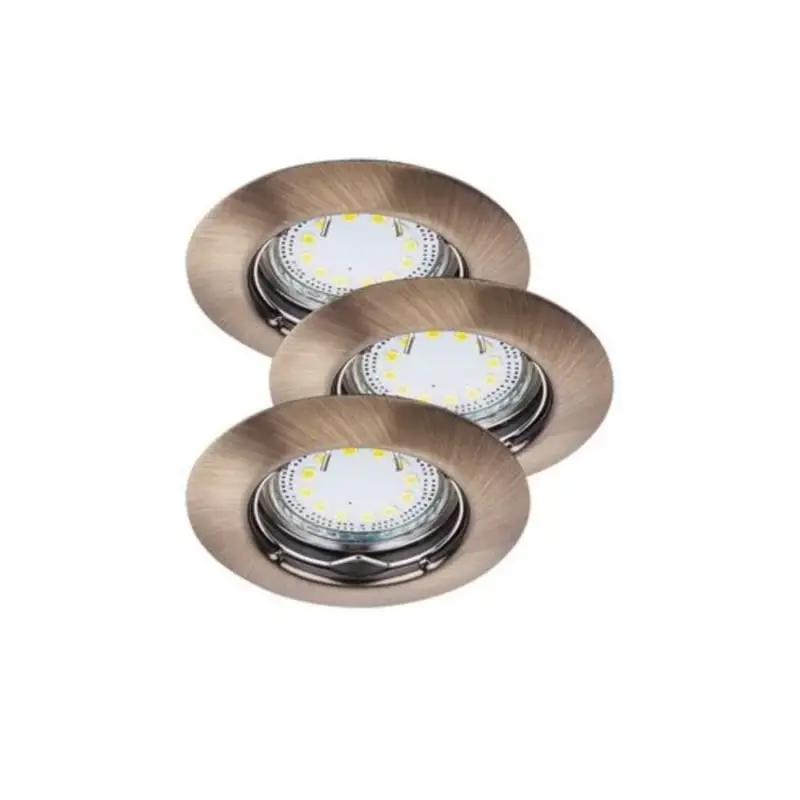 Rábalux , 1048 , Lite , Ráépíthető és Beépíthető lámpa , bronz , IP44/ IP40 , GU10 , 3000K , 3W Prémium
