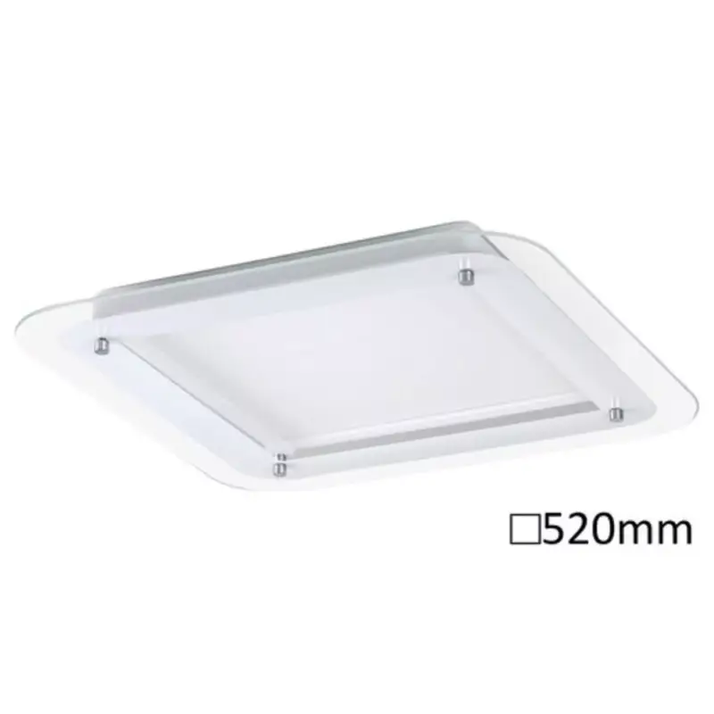 LED lámpatest , mennyezeti , backlight effect ,22W , természetes fehér , négyzet , fehér ,Rábalux , LORNA Nézd meg most