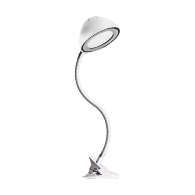 Olcsó LED lámpatest , asztali , csíptetős , 4 Watt , természetes fehér , fehér