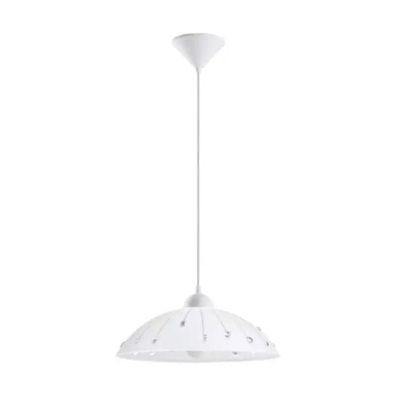 EGLO , 96073 , VETRO , függeszték , E27 , 1X60W , IP20 , fehér, átlátszó Szezonális akció