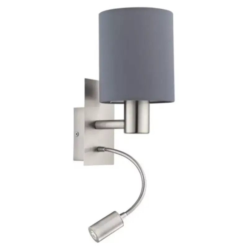 Legjobb ár EGLO , 96479 , PASTERI , fali lámpa , 3000 K , E27 , 1X40W , IP20 , szürke