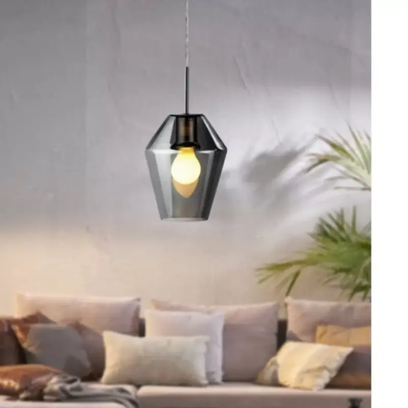 Akció EGLO , 96773 , MURMILLO , függeszték , E27 , 1X28W , IP20 , fekete-átlátszó