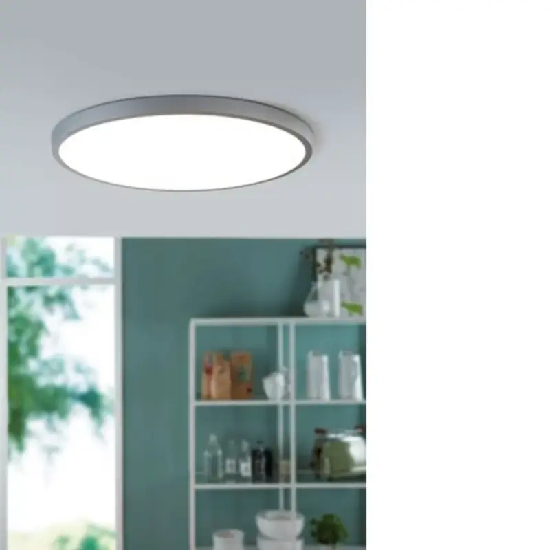 LED panel , 25W , falon kívüli , kerek , 50 cm , természetes fehér , nikkel keret , EGLO , FUEVA , 97276 Prémium
