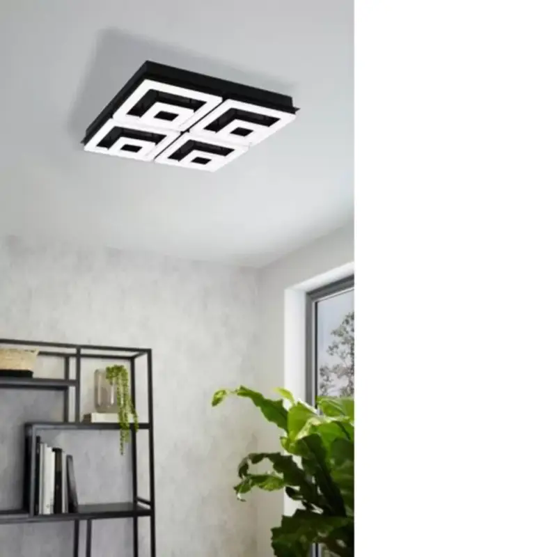 Akciós ár EGLO , 99328 , FRADELO 1 , mennyezeti lámpa , 3000 K , LED , 46,5W , IP20 , fekete, átlátszó