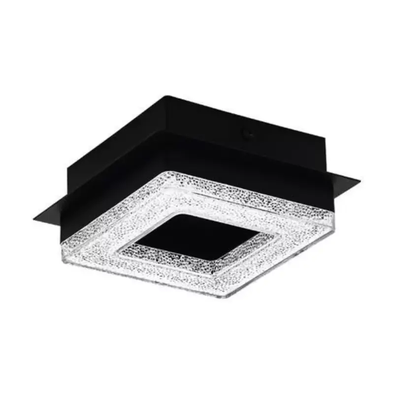 EGLO , 99324 , FRADELO 1 , fali-mennyezeti lámpa , 3000 K , LED , 1X3,2W , IP20 , fekete, átlátszó Kiárusítás