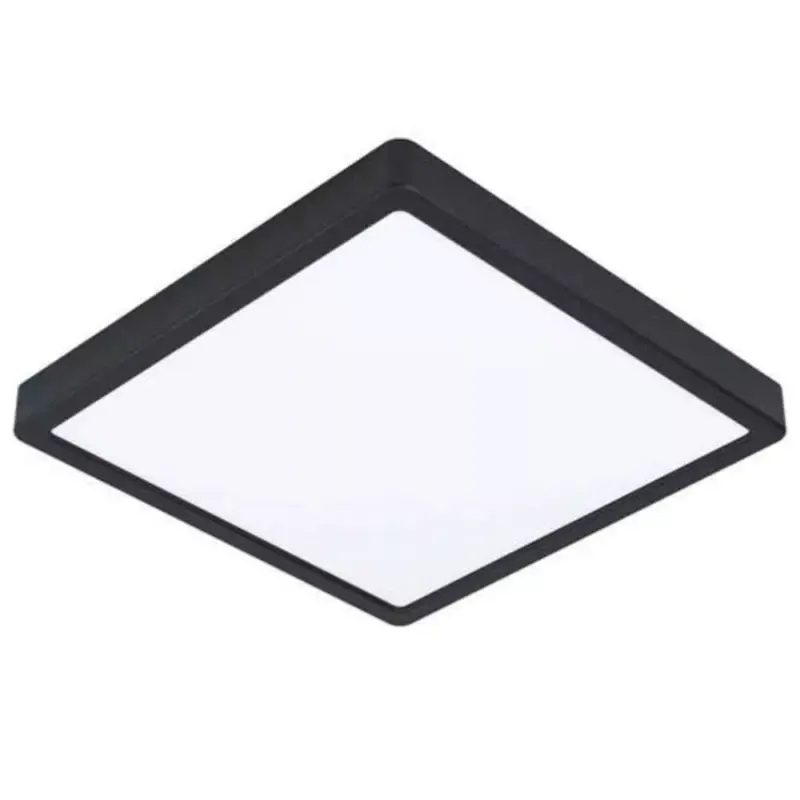 Legkelendőbb LED panel , 20W , falon kívüli , négyzet , meleg fehér , fekete keret , IP44 , EGLO , FUEVA 5 , 99271