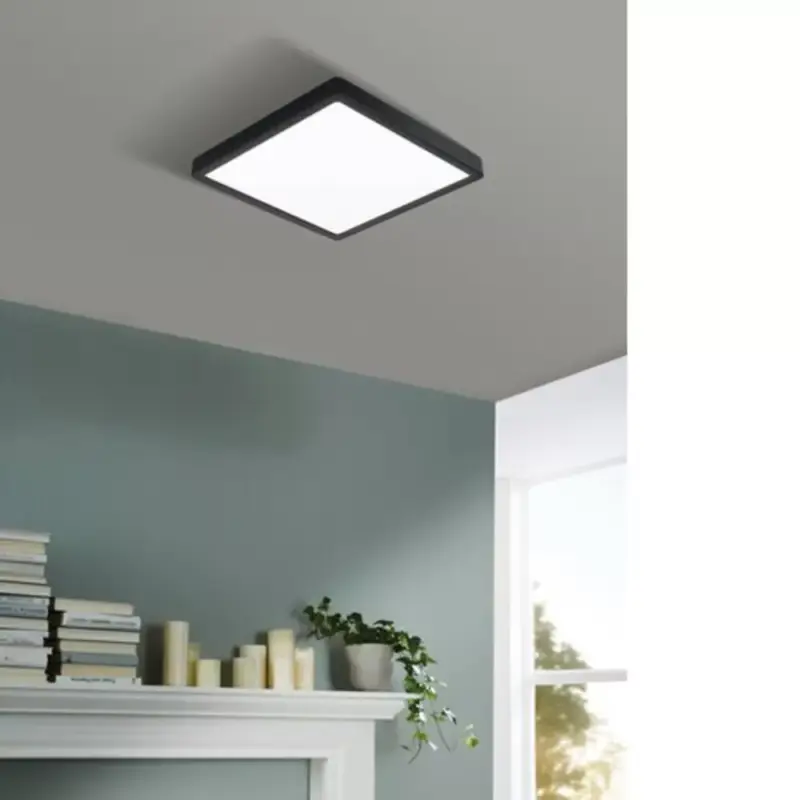 LED panel , 20W , falon kívüli , négyzet , meleg fehér , fekete keret , EGLO , FUEVA 5 , 99245 Olcsó