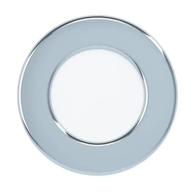 LED panel , 2.7W , süllyesztett , kerek , természetes fehér , króm keret , IP44 , EGLO , FUEVA 5 , 99208 Expressz szállítás