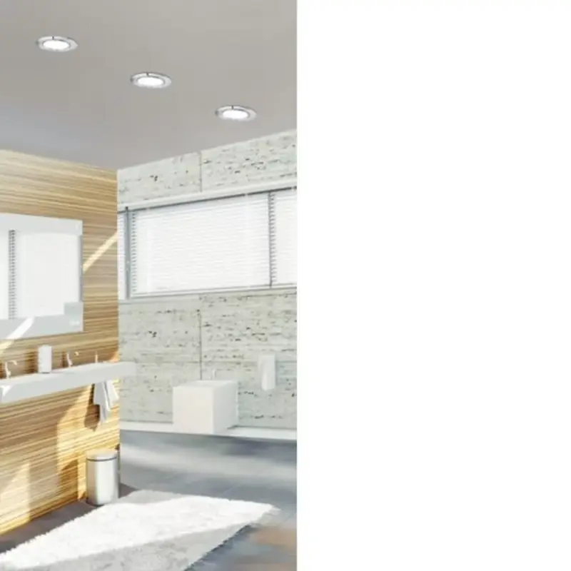 LED panel , 2.7W , süllyesztett , kerek , meleg fehér , króm keret , IP44 , EGLO , FUEVA 5 , 99204 Exkluzív ajánlat