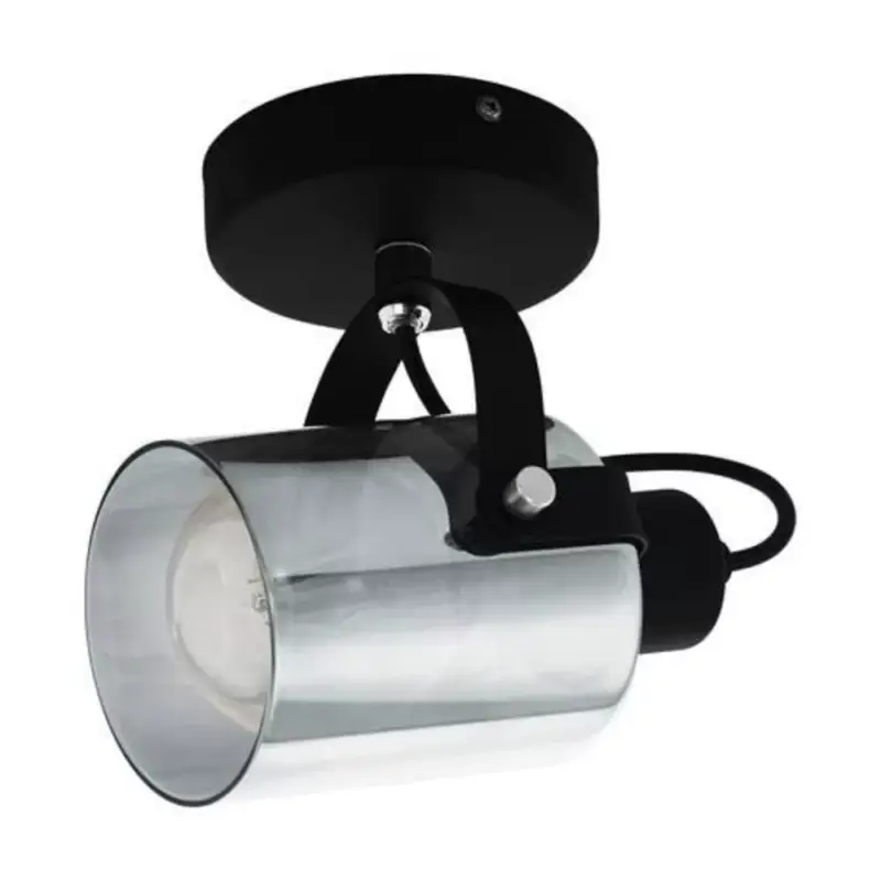 Korlátozott ajánlat EGLO , 99052 , BERREGAS , spot lámpa , E27 , 1X28W , IP20 , fekete-átlátszó
