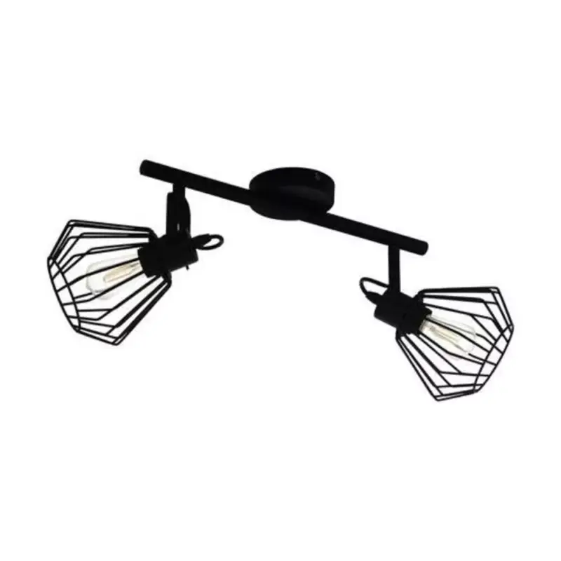 LED lámpatest , fali , spot , 2x40W E27 ,fekete , EGLO , TABILLANO , 98763 Exkluzív ajánlat