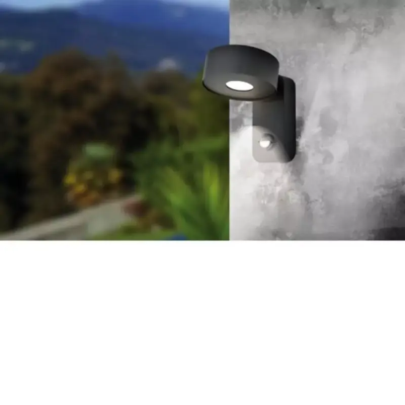 Akciós ár Led lámpatest , mozgásérzékelős , oldalfali , 6 Watt , meleg fehér , fekete , kültéri , IP44 , EGLO , PALOSCO , 98738