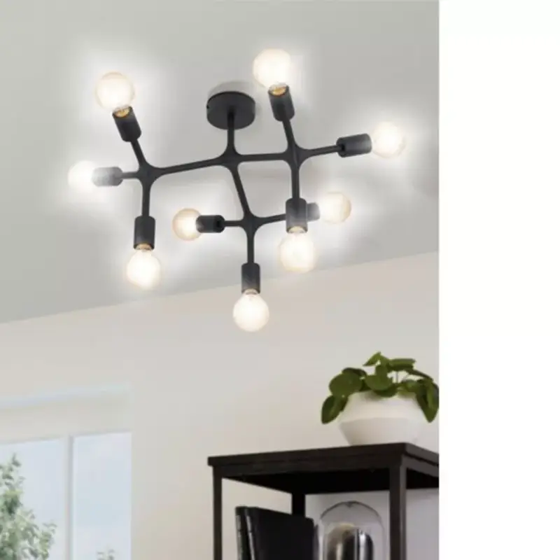 Expressz szállítás EGLO , 98318 , BOCADELLA 1 , mennyezeti lámpa , E27 , 9X60W , IP20