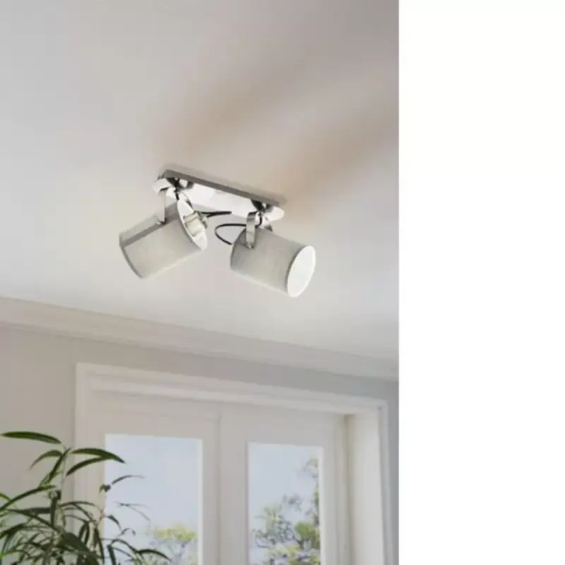 Olcsóbb EGLO , 98139 , VILLABATE , spot lámpa , E27 , 2X10W , IP20 , szürke