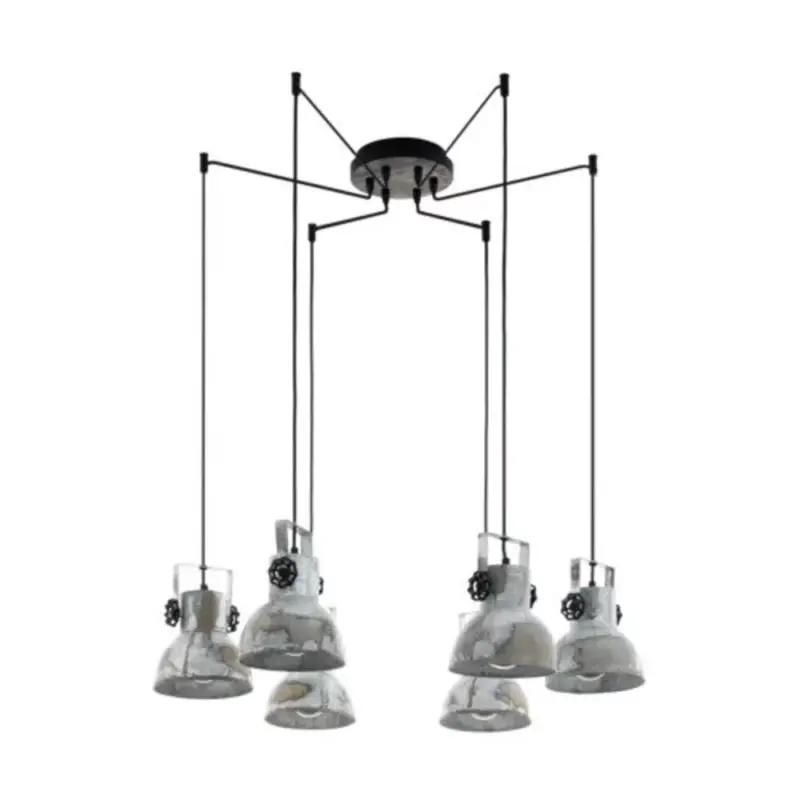 EGLO , 49732 , BARNSTAPLE , függeszték , E27 , 6X40W , IP20 , kopott hatású horganyzott Ajánlat
