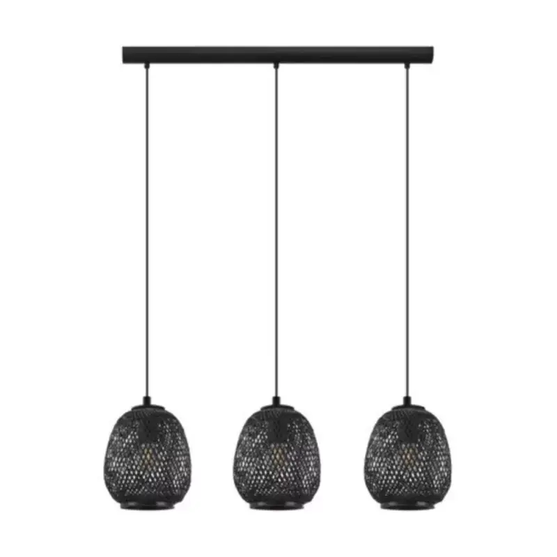 Kedvezmény EGLO , 43266 , DEMBLEBY 1 , függeszték , E27 , 3X40W , IP20 , fekete