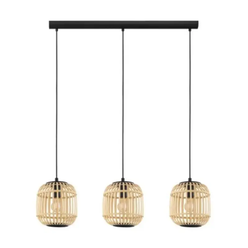 EGLO , 43217 , BORDESLEY , függeszték , E27 , 3X28W , IP20 , natúr Árengedmény