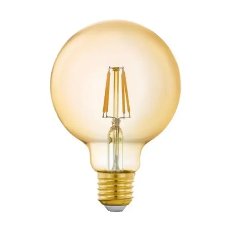 Nézd meg most LED lámpa , égő , izzószálas hatás , filament , E27 , G95 , 4.9W , meleg fehér , dimmelhető , borostyán ságra , EGLO Connect.Z , Zigbee , 12224