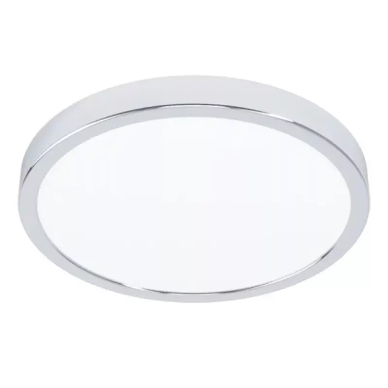 LED panel , 20.5W , falon kívüli , kerek , természetes fehér , króm keret , IP44 , EGLO , FUEVA 5 , 30892 Azonnali szállítás