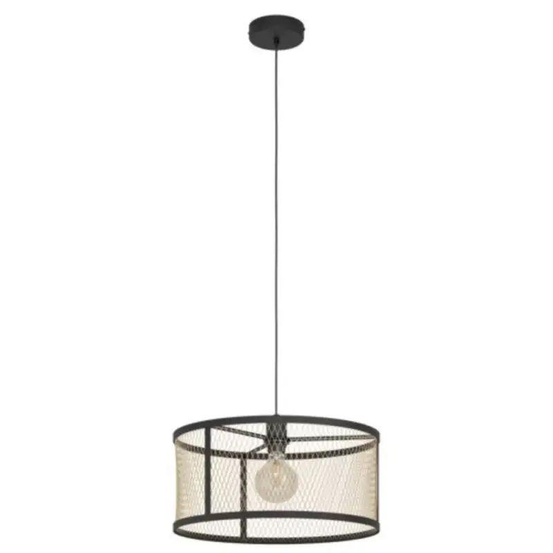 EGLO , 43604 , DELLOW , függeszték , E27 , 1X40W , IP20 , fekete, réz Azonnali szállítás