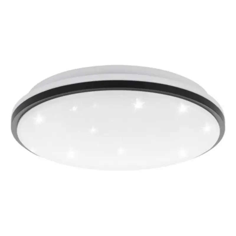 LED lámpatest , mennyezeti , 18W , kristály hatású , természetes fehér , acél , fekete/fehér ,EGLO , MARUNELLA , 75627 Biztonságos fizetés