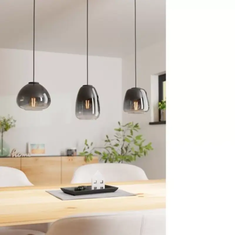 LED lámpa , függeszték , mennyezeti , 3xE27 foglalat , fekete , EGLO , AGUILARES , 900195 Legkelendőbb