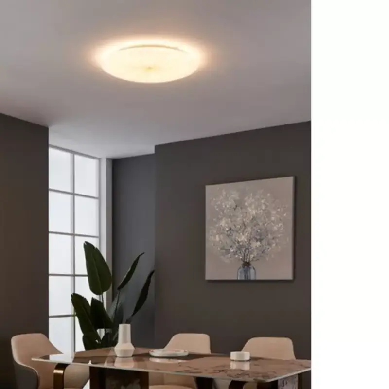 Expressz szállítás EGLO , 900501 , NIEVES 1 , fali-mennyezeti lámpa , 3000 K , LED , 7X4,4W , IP20 , fehér, arany