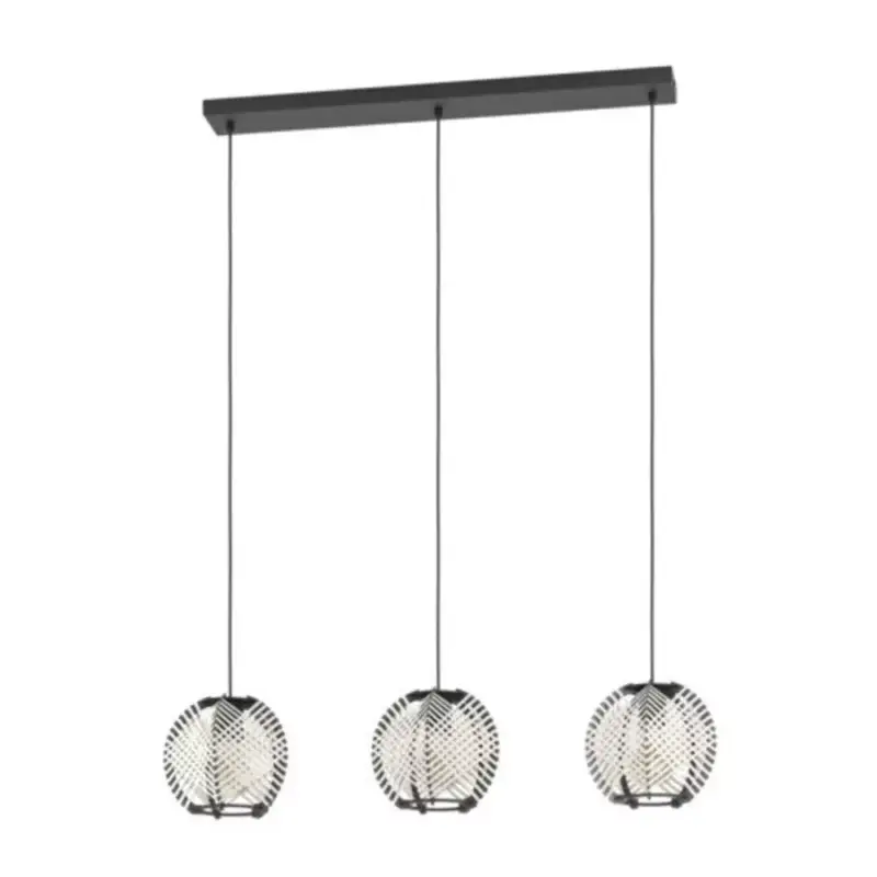 EGLO , 44007 , WAVERTON , függeszték , E27 , 3X40W , IP20 , fehér, fekete Vedd meg online