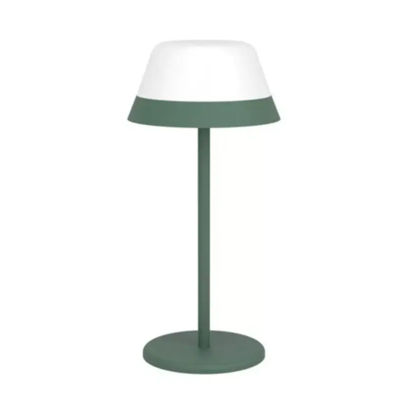 Prémium LED lámpa , asztali , hordozható , zöld , lekerekített , érintő kapcsoló , dimmelhető , 2in1 , RGB+WW, IP54 , EGLO , MEGGIANO