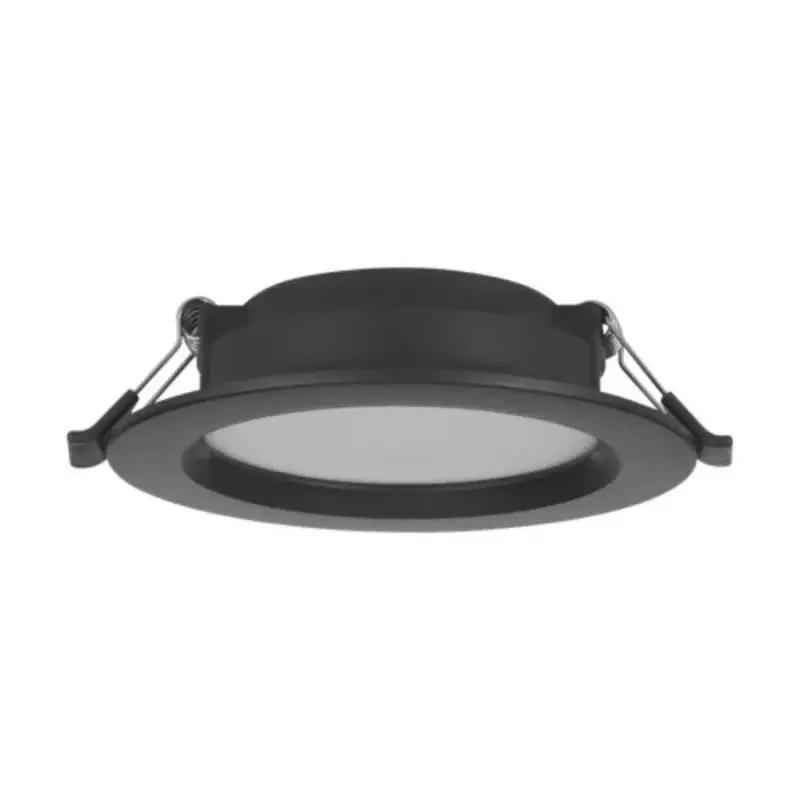 LED panel , süllyesztett , 6W , kerek , fekete , 11.7 cm , természetes fehér , műanyag , EGLO , ECO RANGE , IDUN-E , 74161 Különleges ajánlat