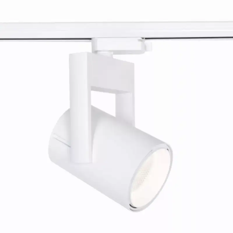 Végkiárusítás Sínes LED lámpa , track light , 3 fázisú , 4 pólusú , 25 Watt , 38° , természetes fehér , fehér , Elmark