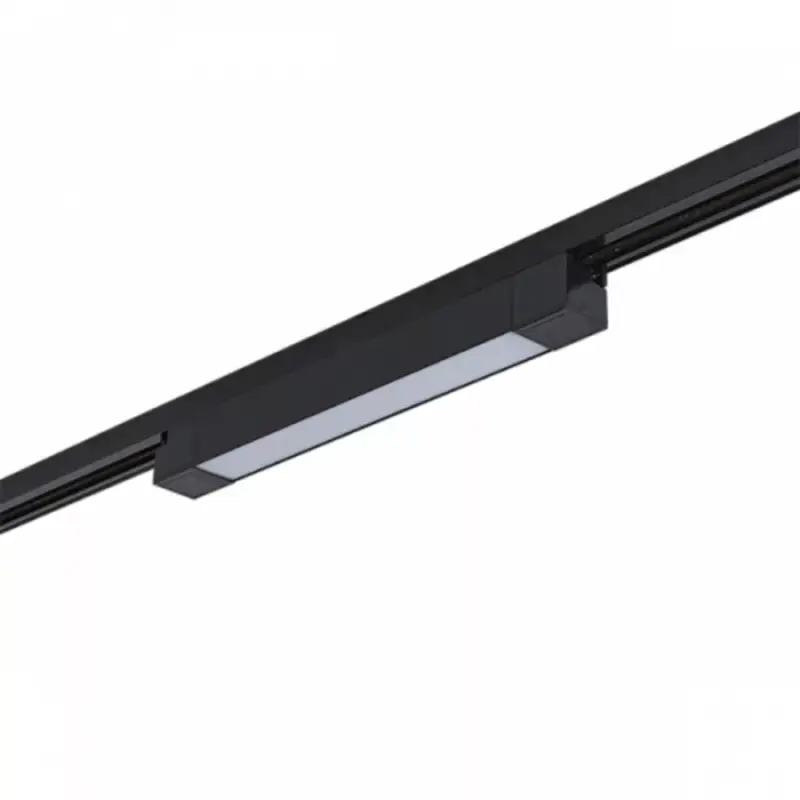 Sínes LED lámpa , track light , lineáris , 1 fázisú , 2 pólusú , 30 Watt , 47 cm , természetes fehér , fekete , Elmark Kiárusítás