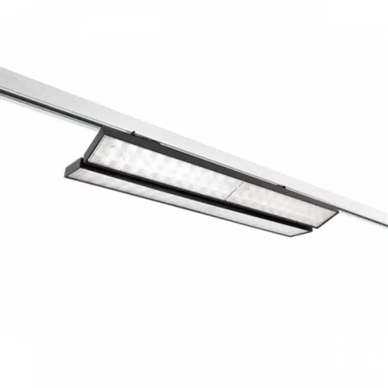 Vásárlói kedvenc Sínes LED lámpa , track light , billenthető , 3 fázisú , 4 pólusú , 50 Watt , 58 cm , természetes fehér , fekete , Elmark , TL2067