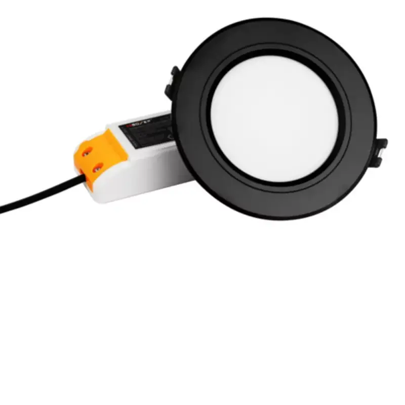 RGB-CCT LED panel , 6W , süllyesztett , kerek , fekete , dimmelhető , színes , állítható fehér színárnyalat , SMART , Miboxer (Mi-Light) , FUT068-B Alacsony ár