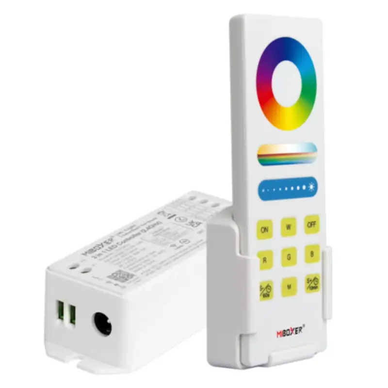 Biztonságos vásárlás RGB-CCT távirányító és 3in1 (RGB /RGBW /RGB-CCT) vezérlő egy csomagban , Miboxer (Mi-Light) , FUT043A+