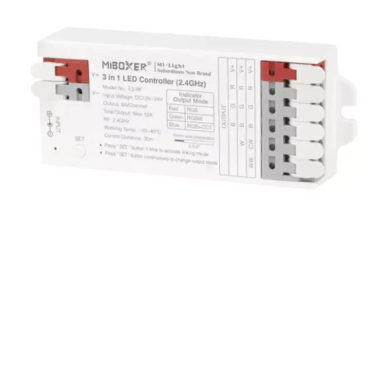 Csak ma Univerzális csoport (zóna) vezérlő , 3in1 , RGB/RGBW/RGB-CCT , dimmelhető , group control , gyorscsatlakozóval , SMART , Miboxer (Mi-Light) , E3-RF