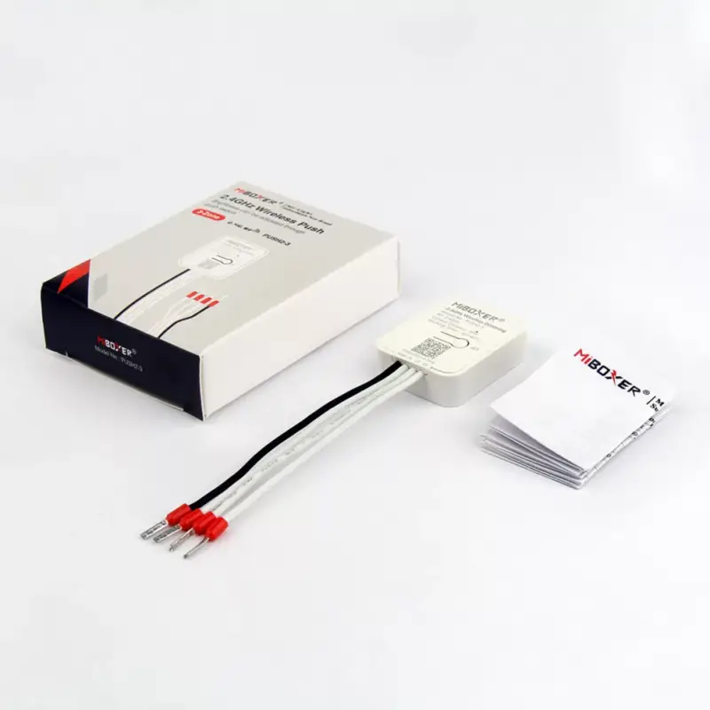 Olcsó Vezeték nélküli fényerőszabályzó, 3 zónás, monokróm, 2,4 GHz , elemes , Miboxer (Mi-Light) , PUSH2-3