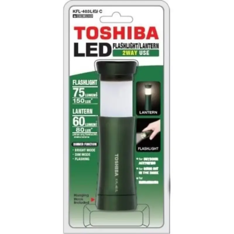 Ajánlat LED elemlámpa , zseblámpa , állítható fény , több funkciós , 1 darab , piros , TOSHIBA