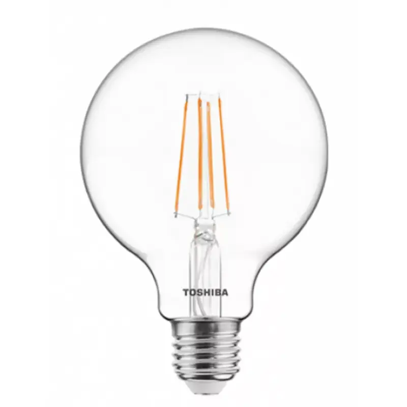 Kihagyhatatlan ajánlat LED lámpa , égő , izzószálás hatás , filament , E27 foglalat , 8.5 Watt , meleg fehér , TOSHIBA , 5 év garancia