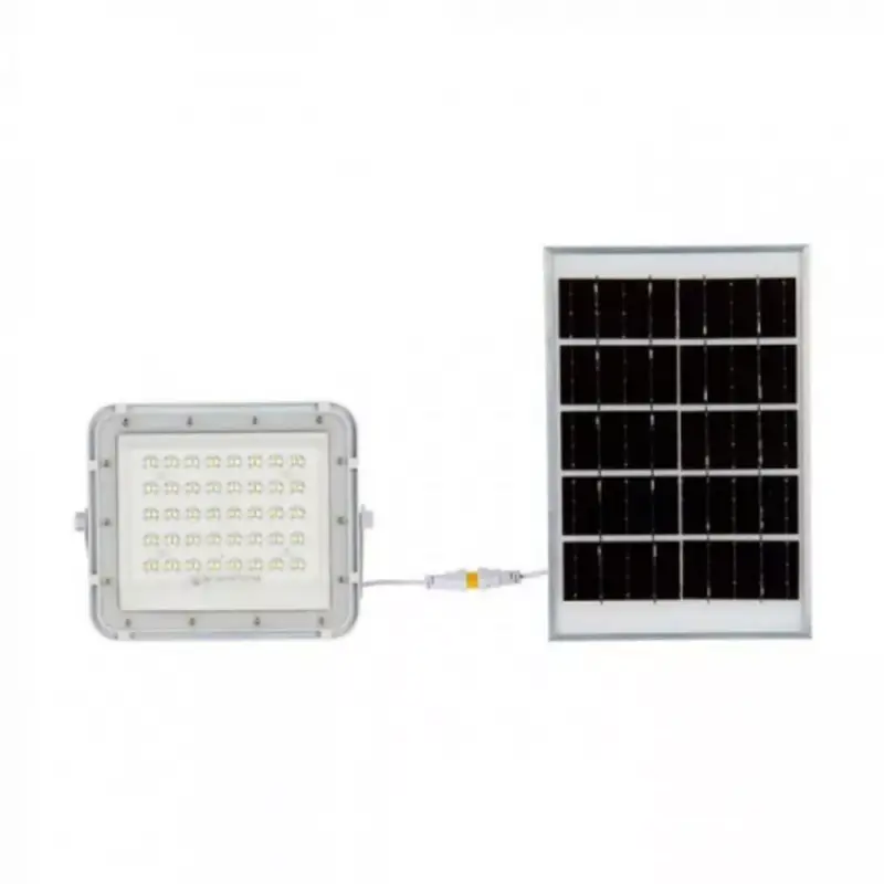 Biztonságos vásárlás LED reflektor , 6 Watt , napelemes , távirányítós , természetes fehér , IP65 , fehér