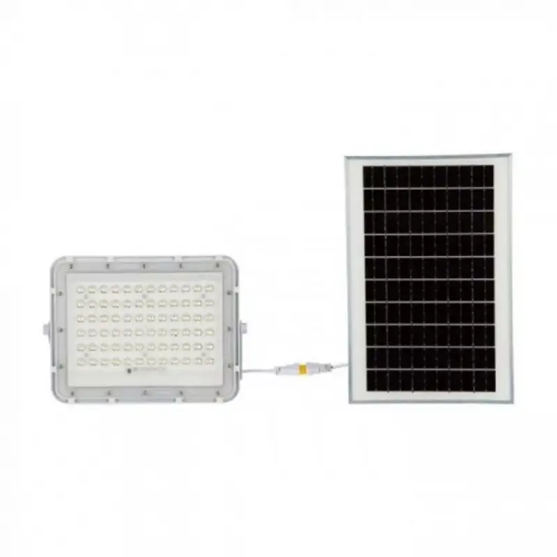 Legnépszerűbb LED reflektor , 15 Watt , napelemes , távirányítós , természetes fehér , IP65 , fehér