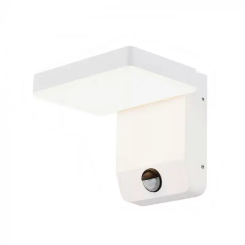 LED lámpatest , oldalfali , mozgásérzékelős , 17W , meleg fehér , négyzet , fehér , kültéri , IP65 Nézd meg most