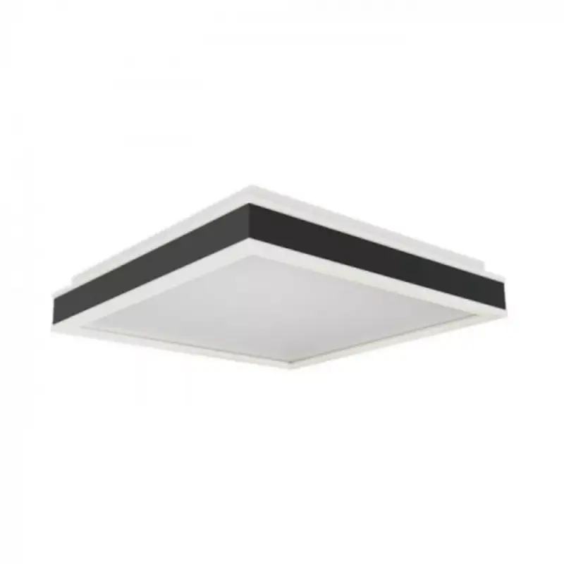 LED lámpatest , négyzet , mennyezeti , 45 cm , 24W , természetes fehér , alumínium,fekete Utolsó esély