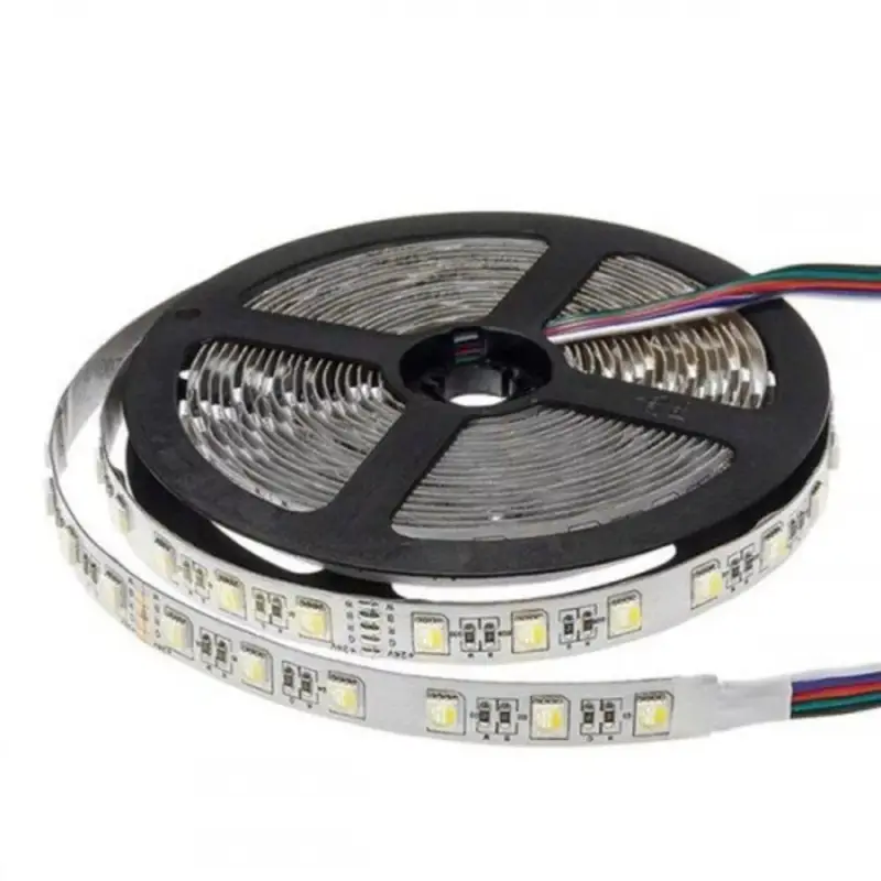 Akciós ár LED szalag , 24 Volt DC , kültéri , 5050 , 60 led/m , 16 W/m , RGBW , 4in1 chip , 12 mm , W=meleg fehér , IP54