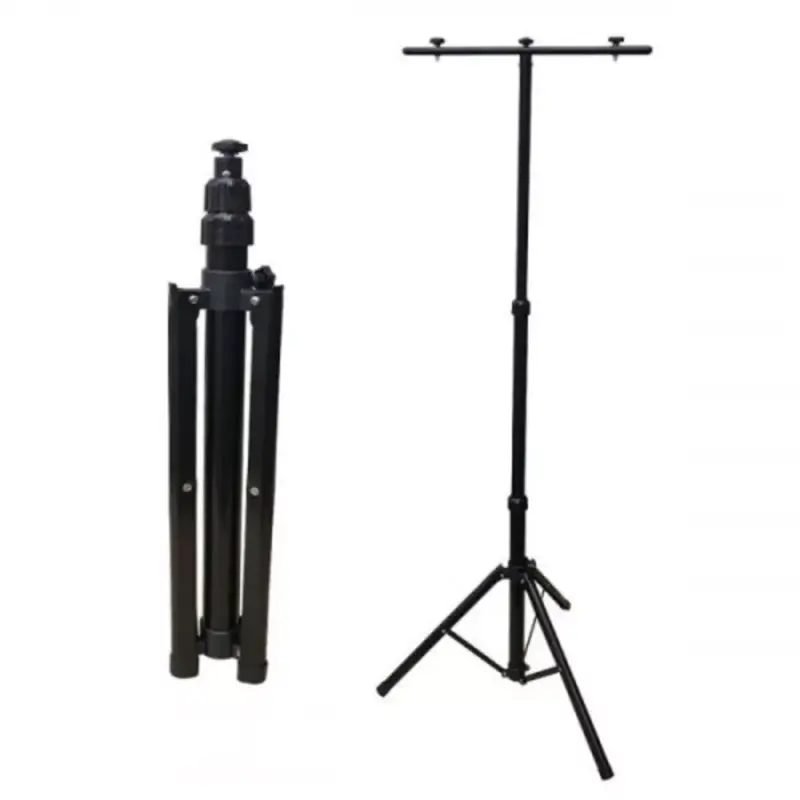 Három lábú állvány LED reflektorhoz , 2 fejes tripod , 157 cm , fekete Árengedmény