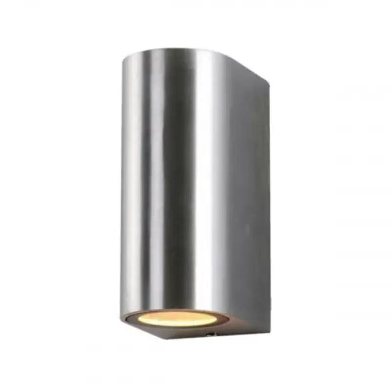 Bestseller LED lámpatest , 2 x GU10 , oldalfali , kerek , 2 irányú , polírozott fém , kültéri , IP44
