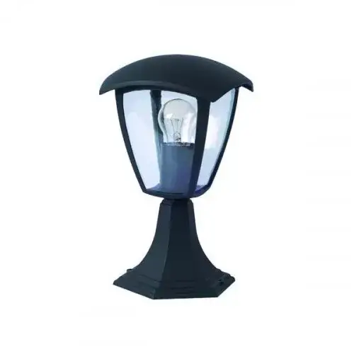 LED lámpatest , E27-es foglalat , állólámpa , 29 cm , kültéri , matt fekete , IP44 Biztonságos fizetés