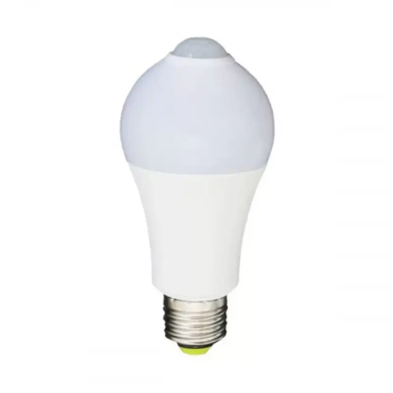 LED lámpa , égő , mozgásérzékelővel , E27 foglalat , 7W , hideg fehér Gyors kiszállítás