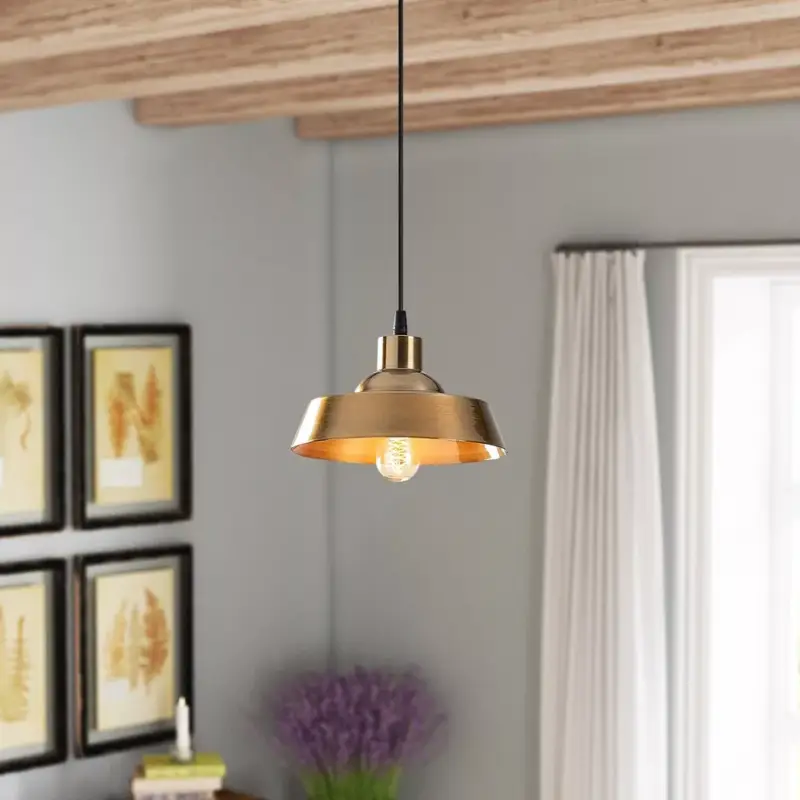 Glam skandináv csillár, arany fém test, 22 x 22 cm, magasság 107 cm, 90 cm kábel, E27 aljzat Max 40W, IP20 | Elegáns világítás a modern lakberendezéshez és stílusos terekhez, minden helyiségbe tökéletes Szezonális akció