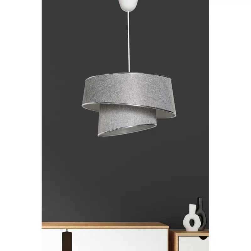 Opviq , 390FLH1632 , Barette - Silver, Grey , Szürke Ezüst Színű , Csillár , E27 Népszerű